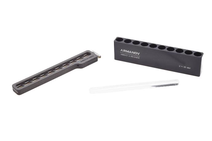 Ammo Checker 10 Rnd with Quick Transfer Cover and OAL Checker | Armanov